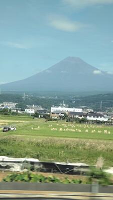 富士山がきれいに見えました。